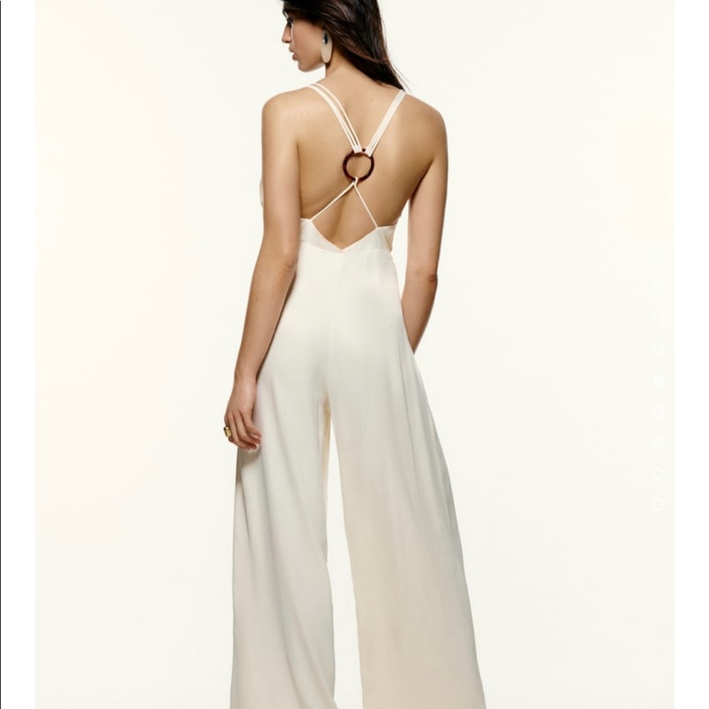 Zara ivory jumpsuit size medium - Picture 4 of 11